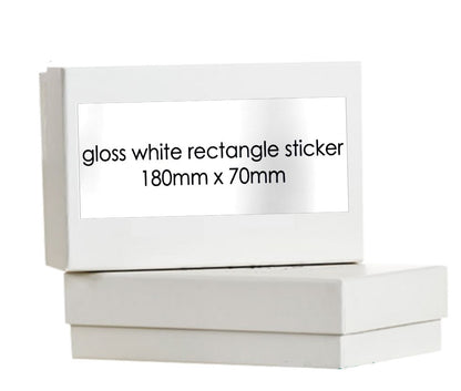 White Gloss Custom Stickers