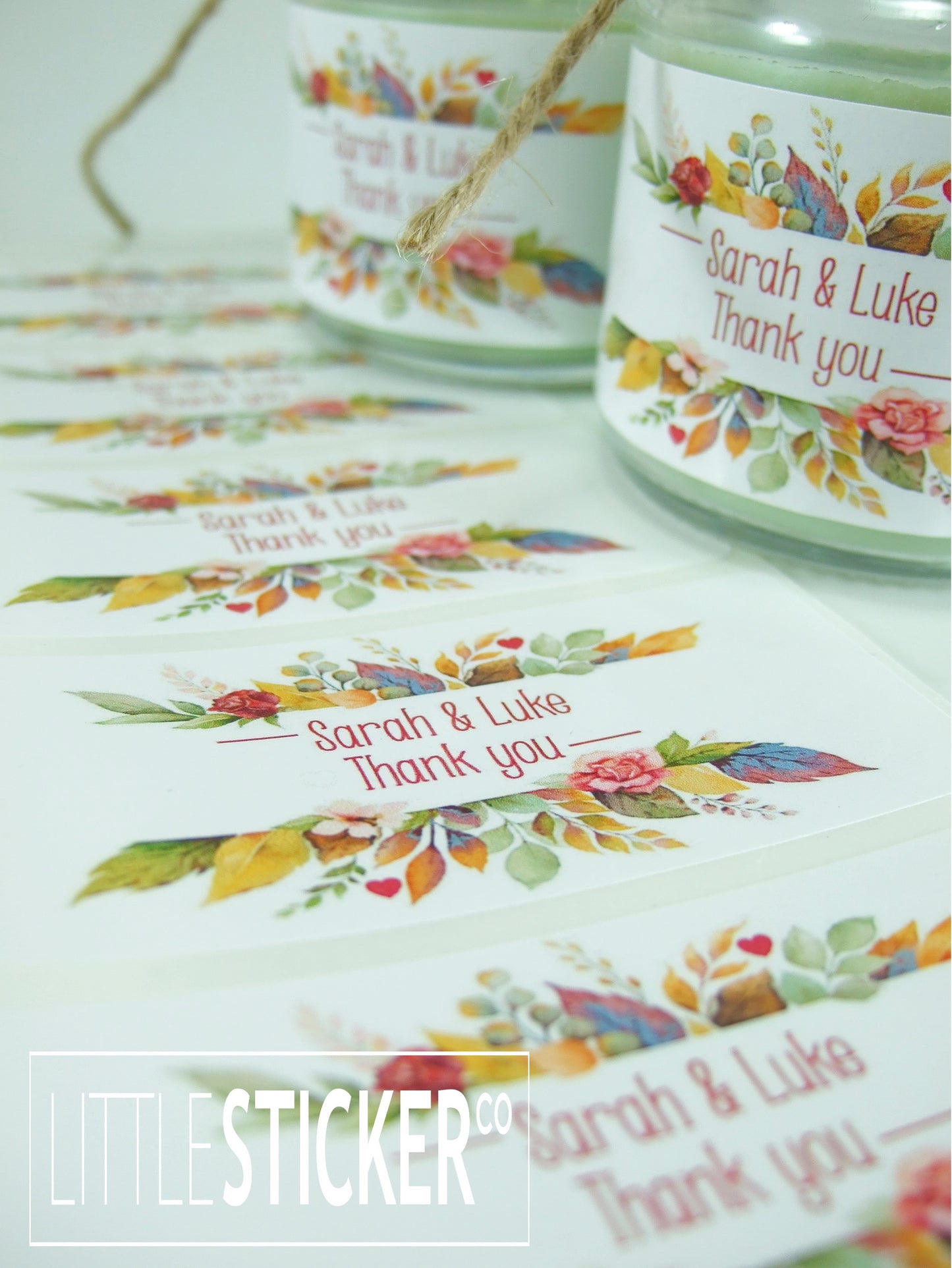 Photo & Logo stickers - white gloss paper
