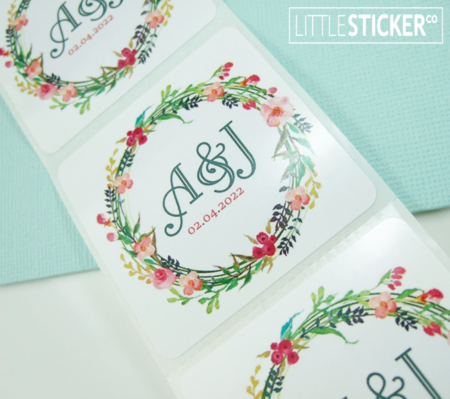 Photo & Logo stickers - white gloss paper