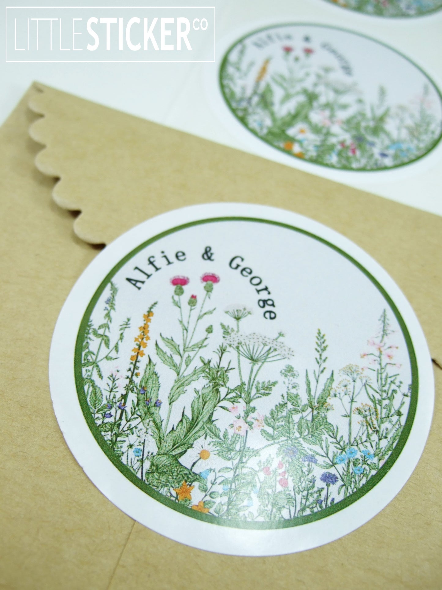Photo & Logo stickers - white gloss paper