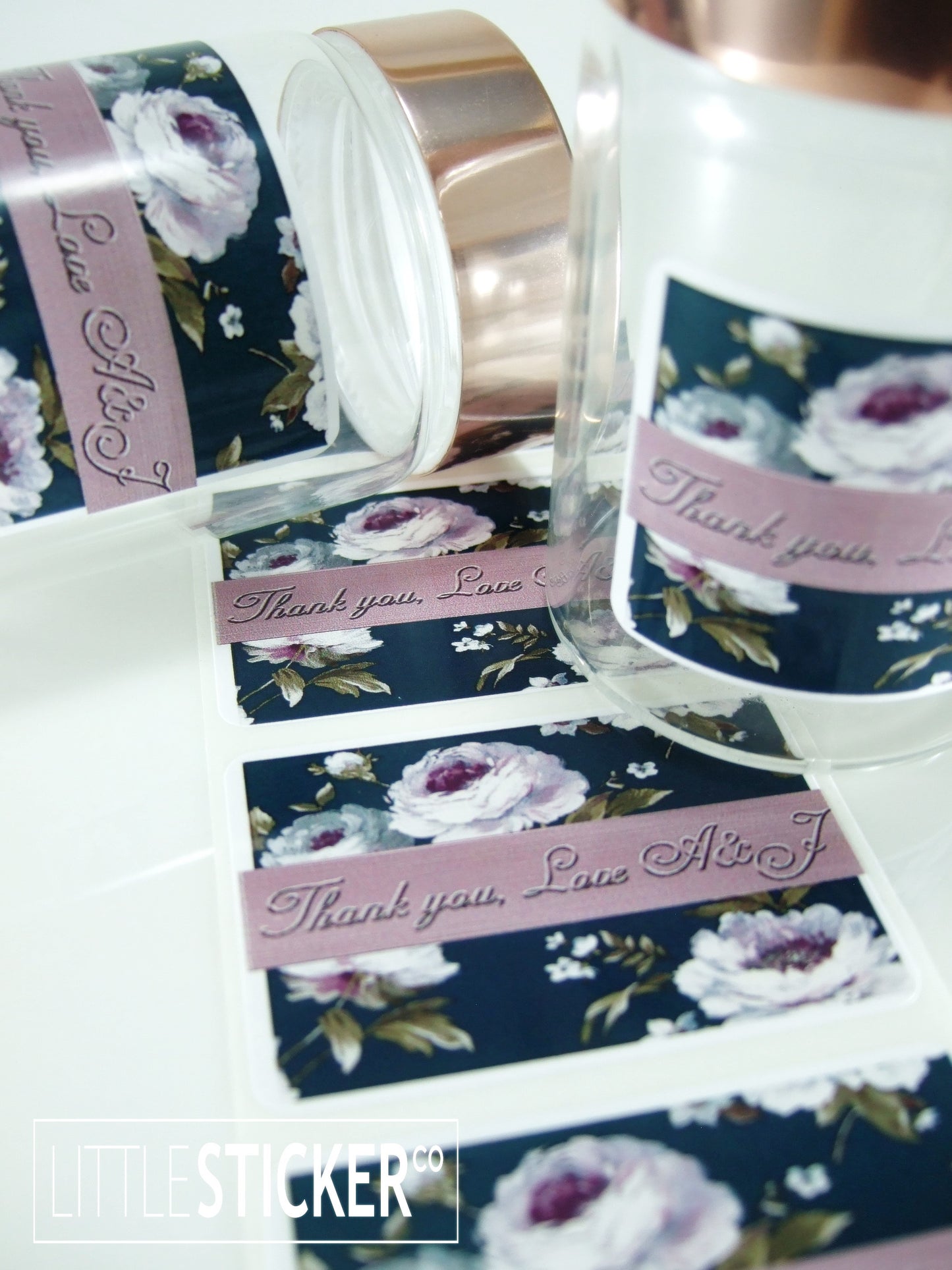 Photo & Logo stickers - white gloss paper