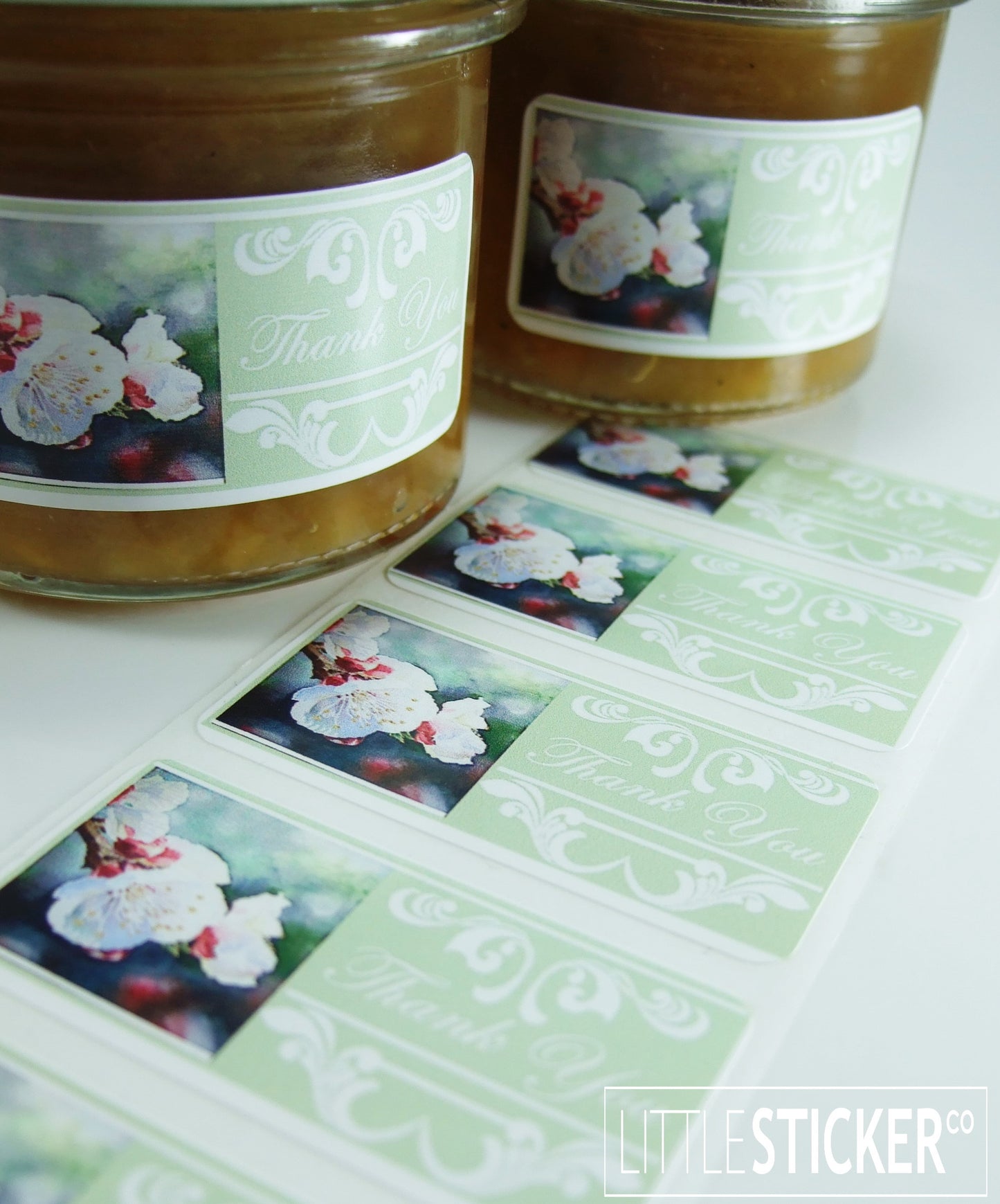 Photo & Logo stickers - white gloss paper