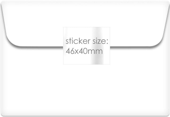 Water-resistant Photo & Logo stickers - White PP