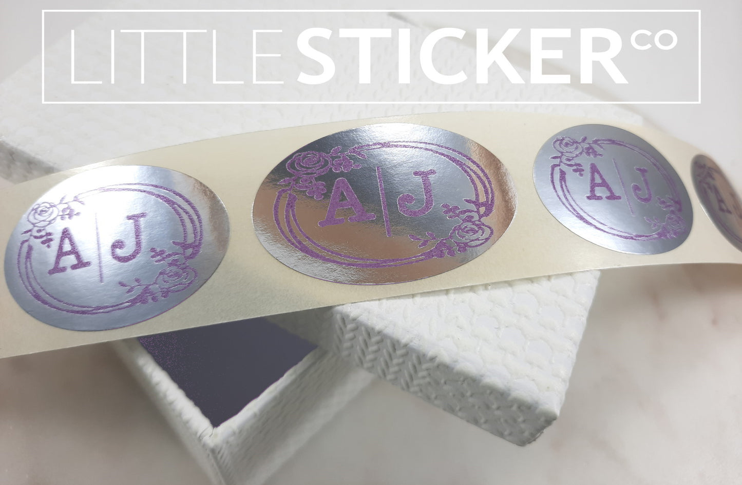 Silver Custom Stickers