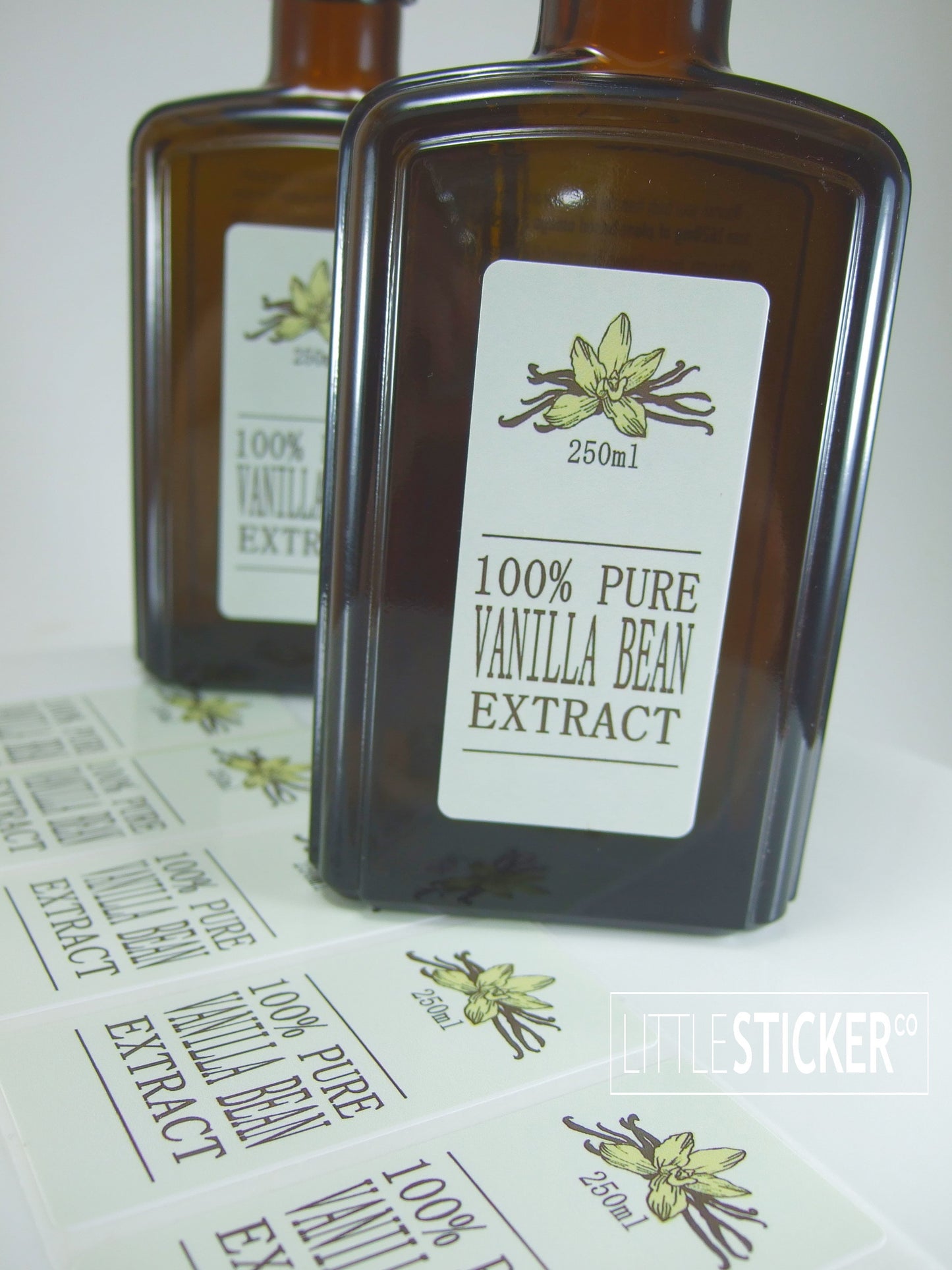 Photo & Logo stickers - white gloss paper