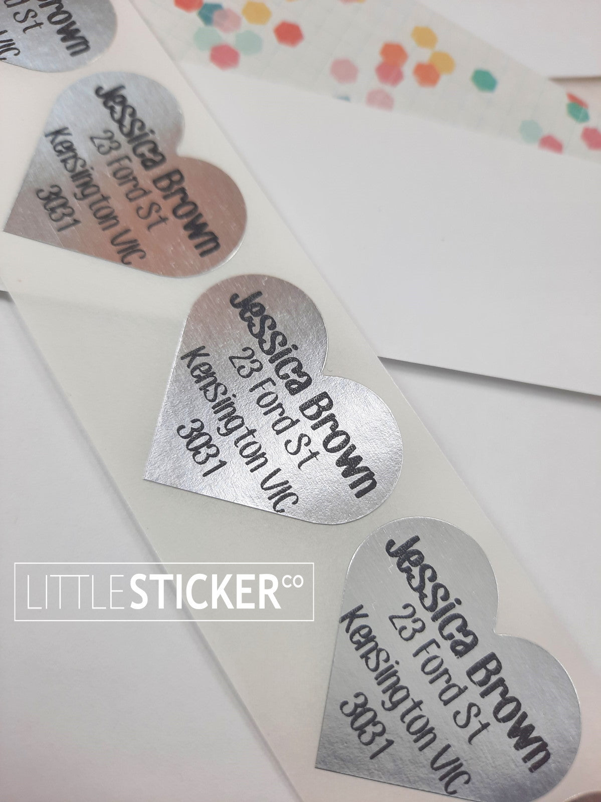 Silver Custom Stickers