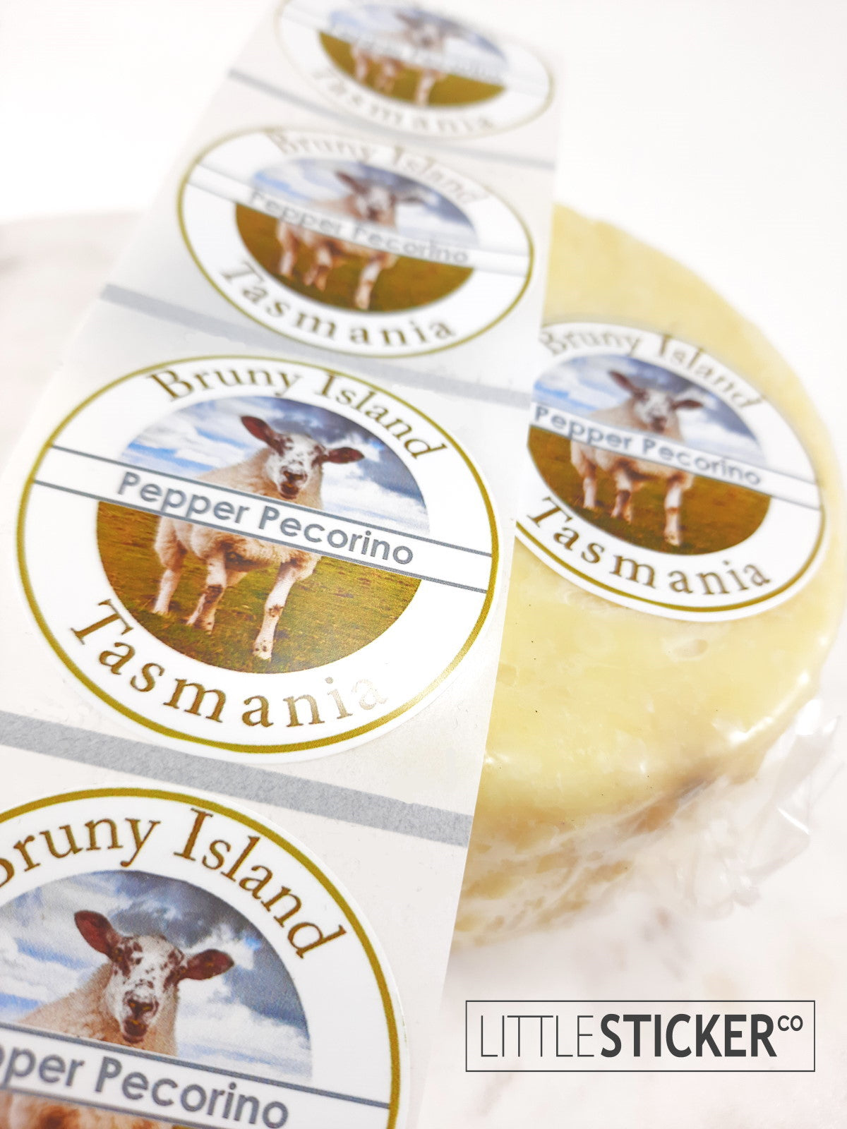 Water-resistant Photo & Logo stickers - White PP