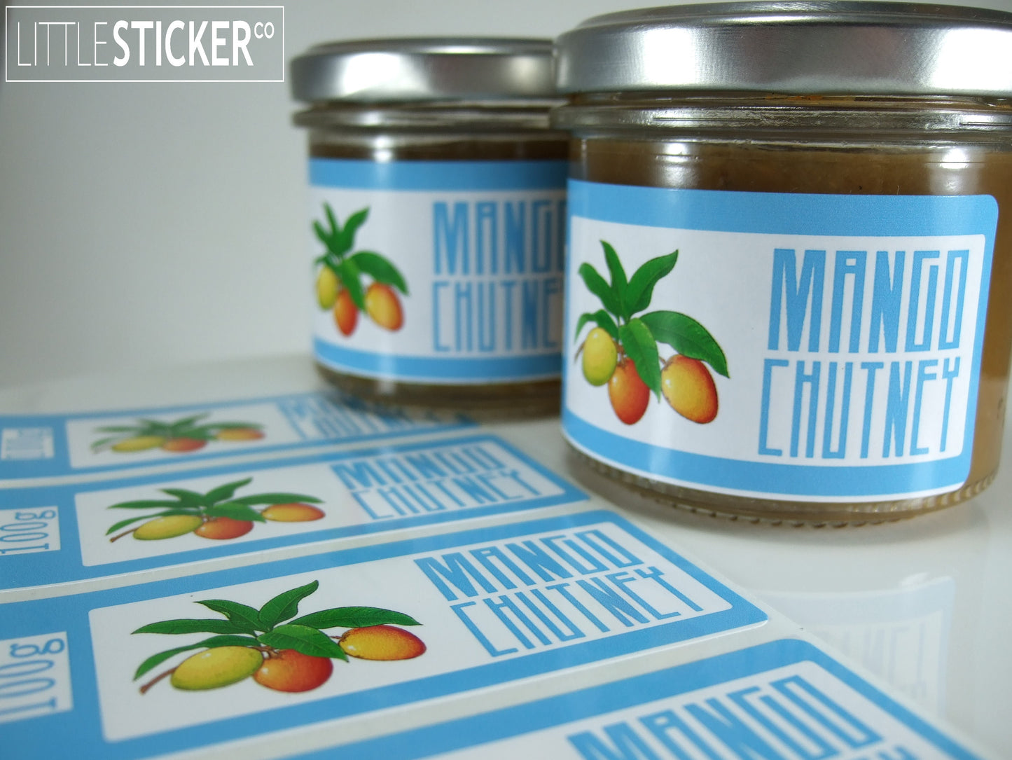 Photo & Logo stickers - white gloss paper