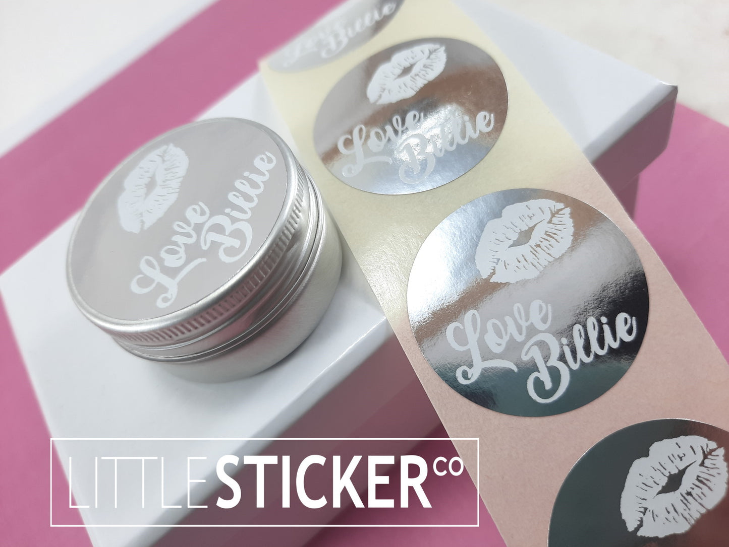 Silver Custom Stickers