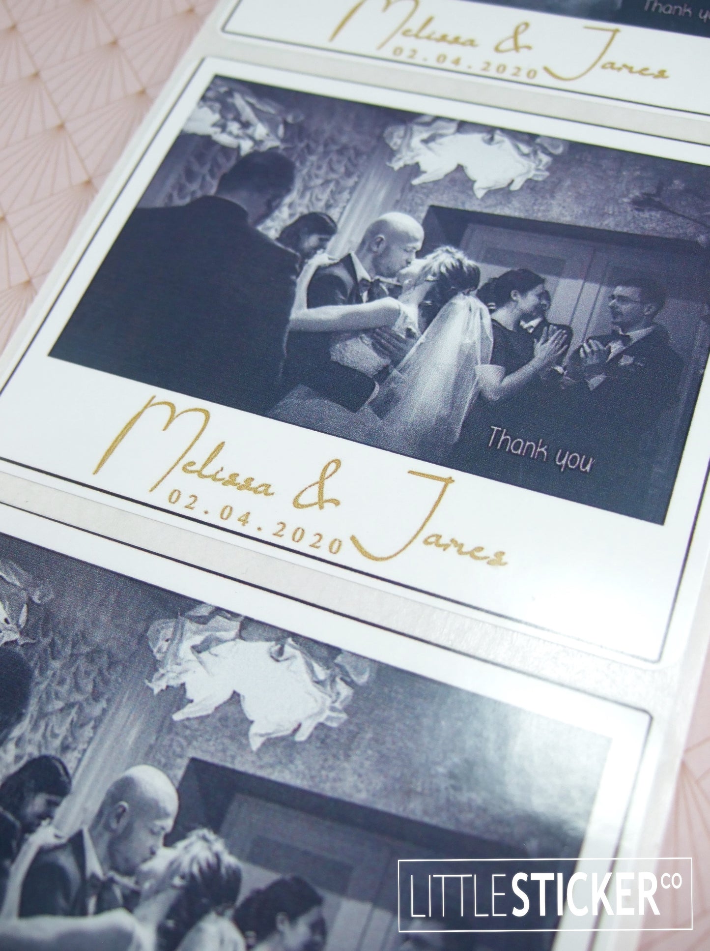 Photo & Logo stickers - white gloss paper