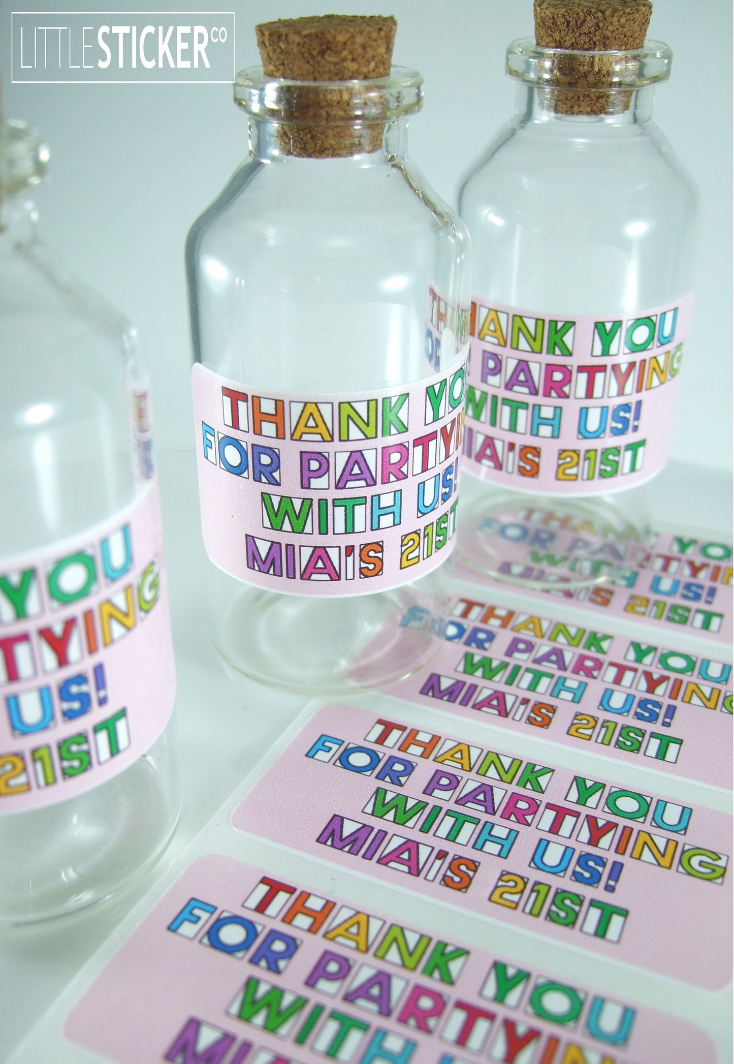 Photo & Logo stickers - white gloss paper