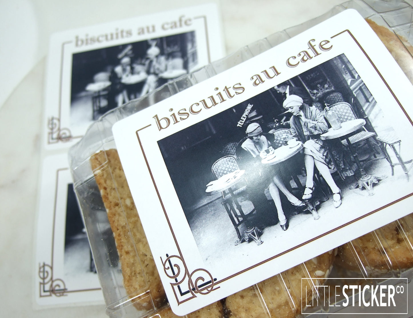 Photo & Logo stickers - white gloss paper