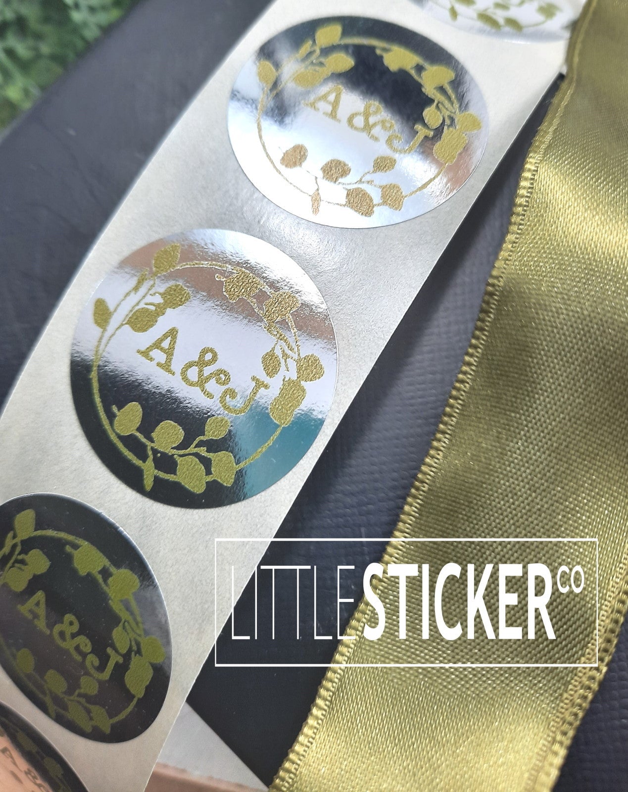 Silver Custom Stickers