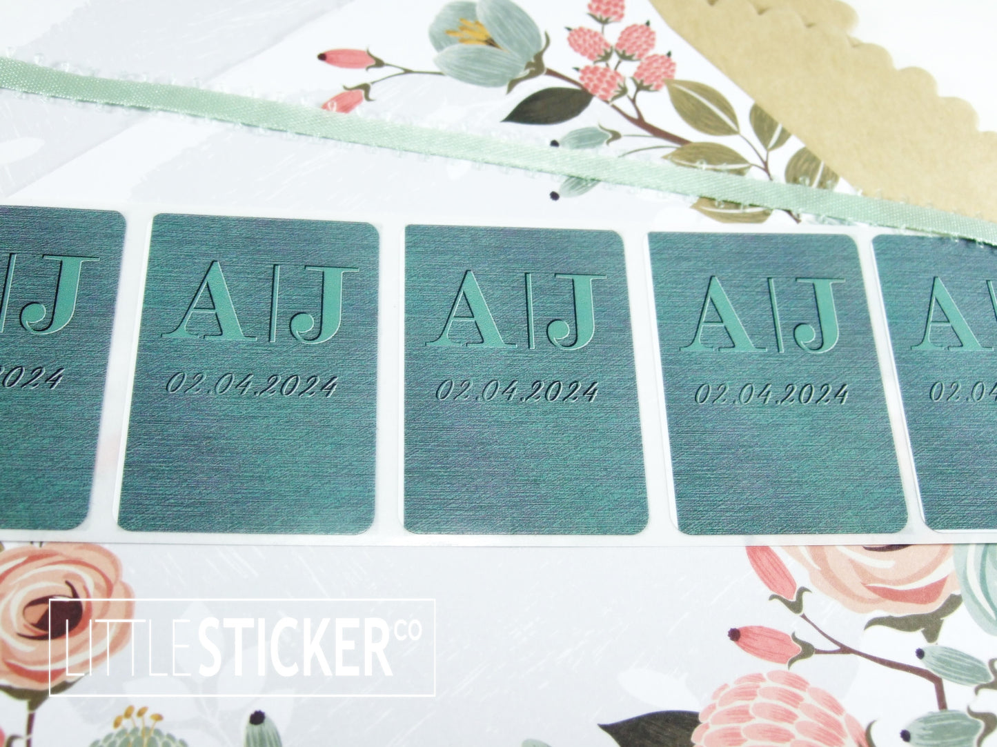 Photo & Logo stickers - white gloss paper