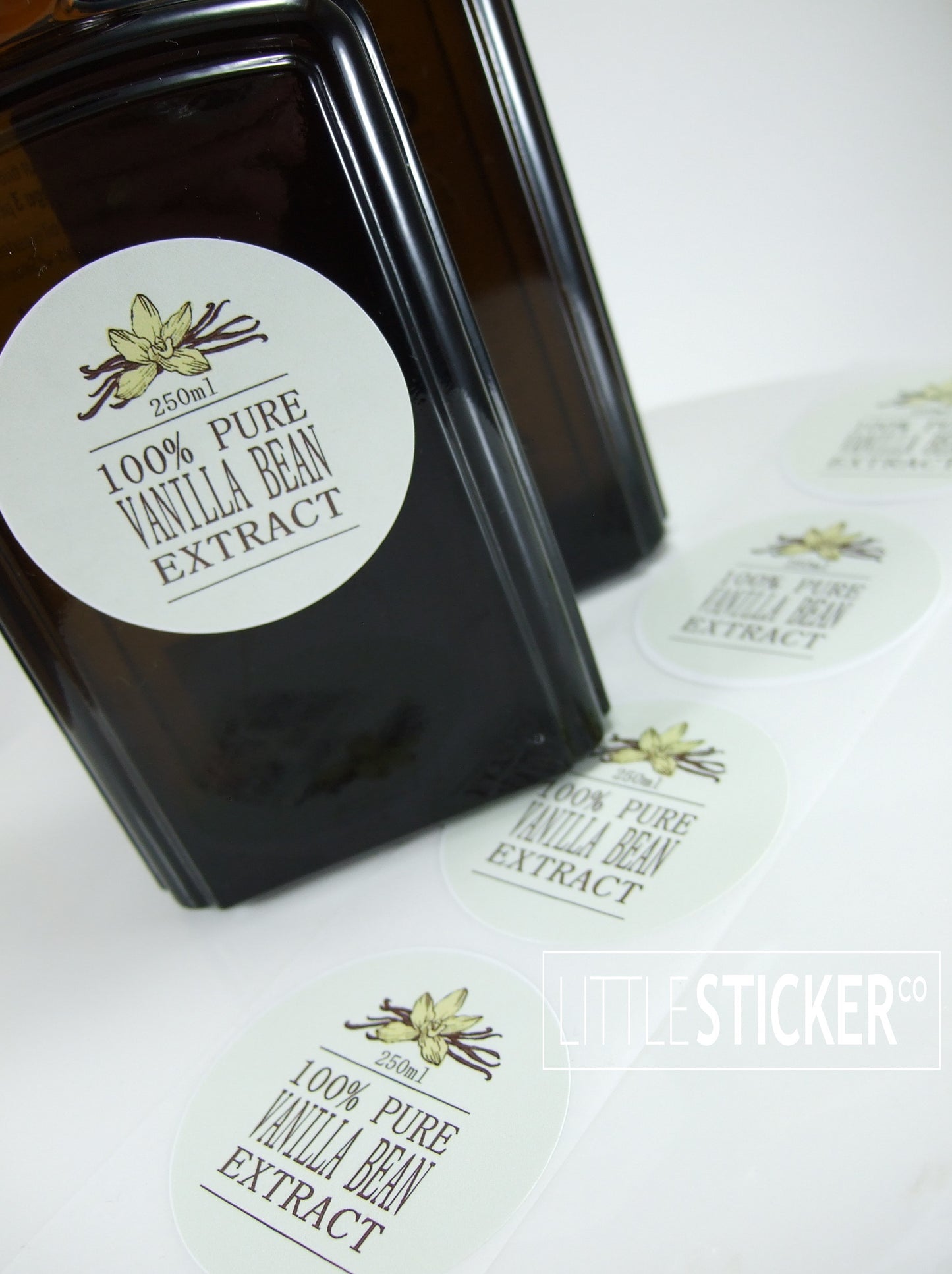 Photo & Logo stickers - white gloss paper