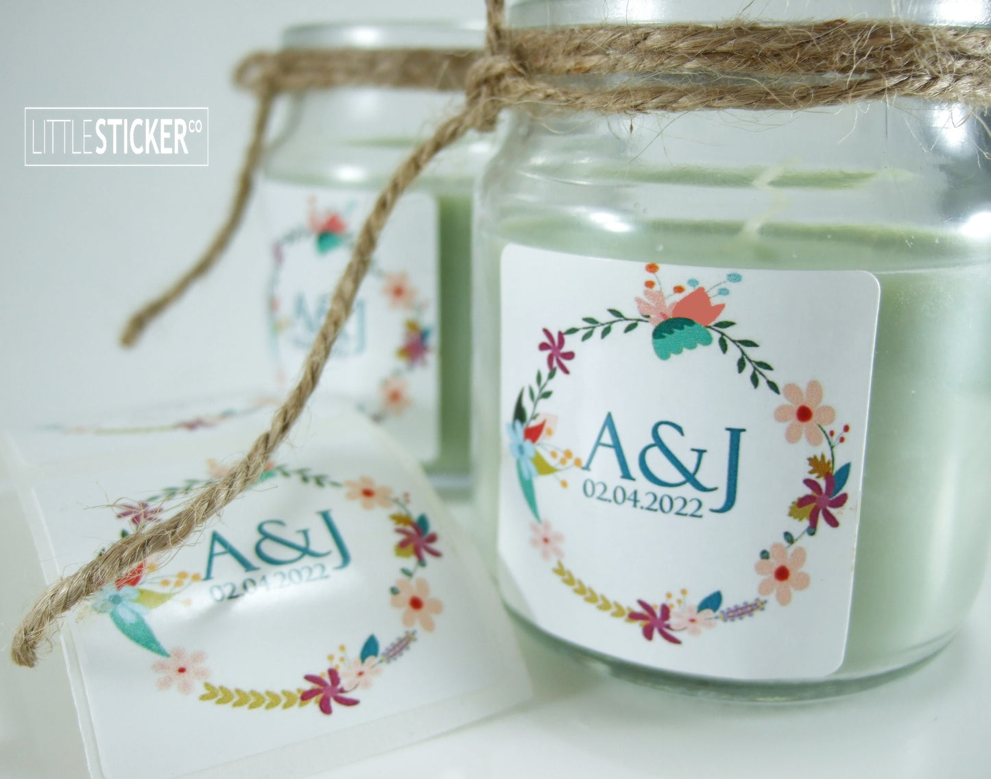 Photo & Logo stickers - white gloss paper