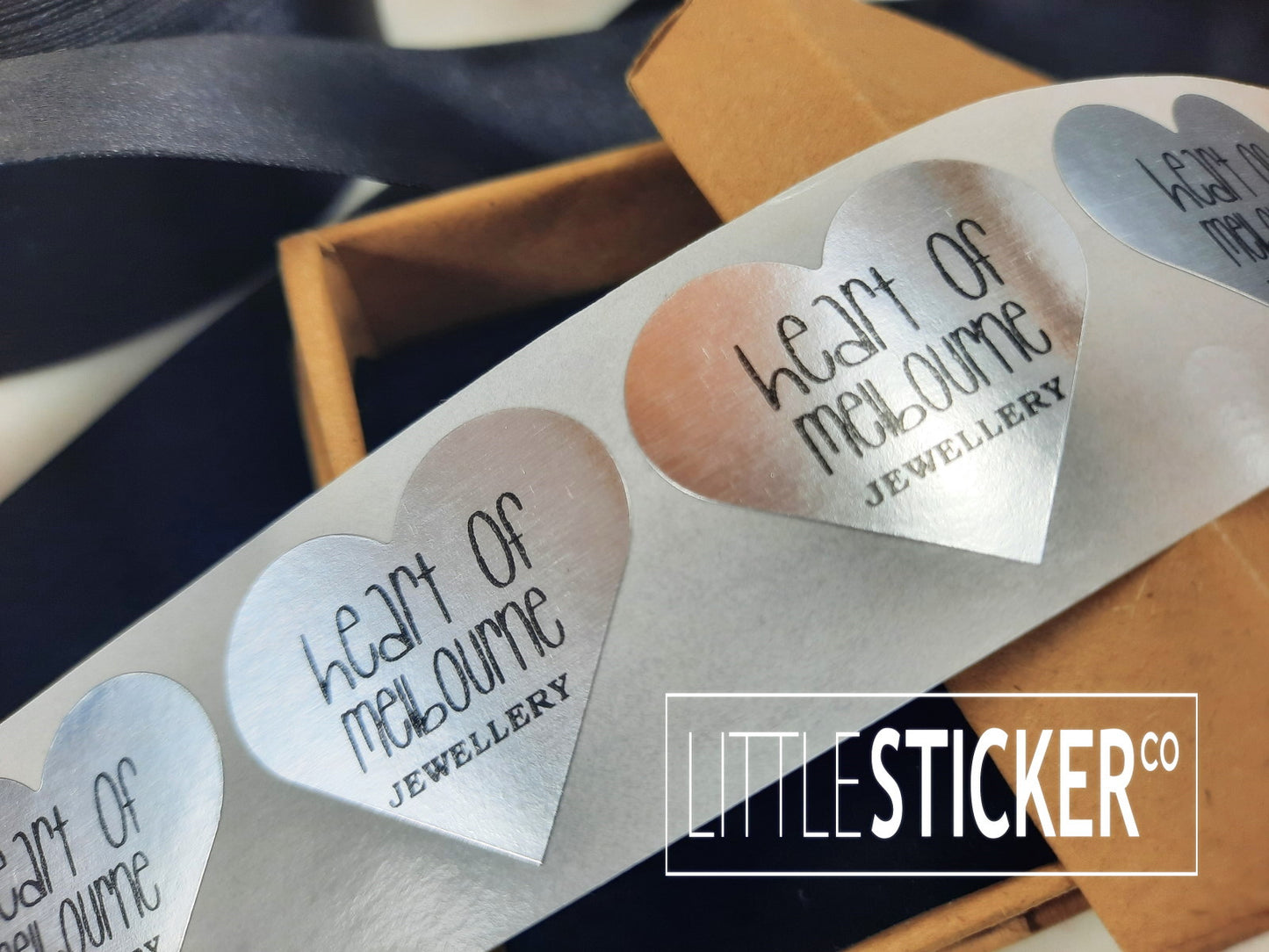 Silver Custom Stickers