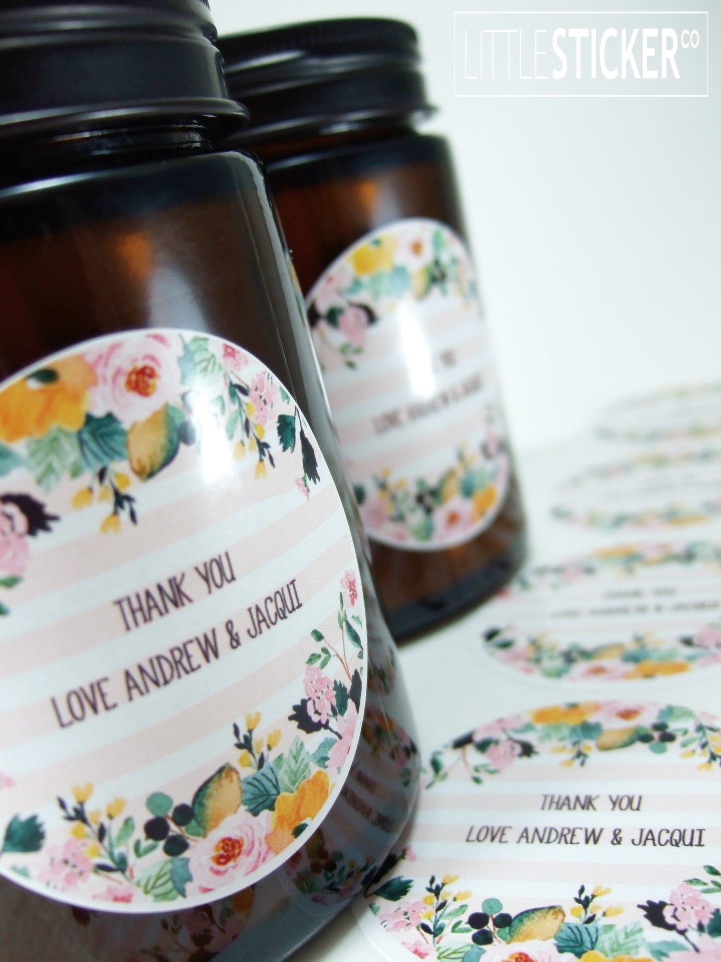 Photo & Logo stickers - white gloss paper