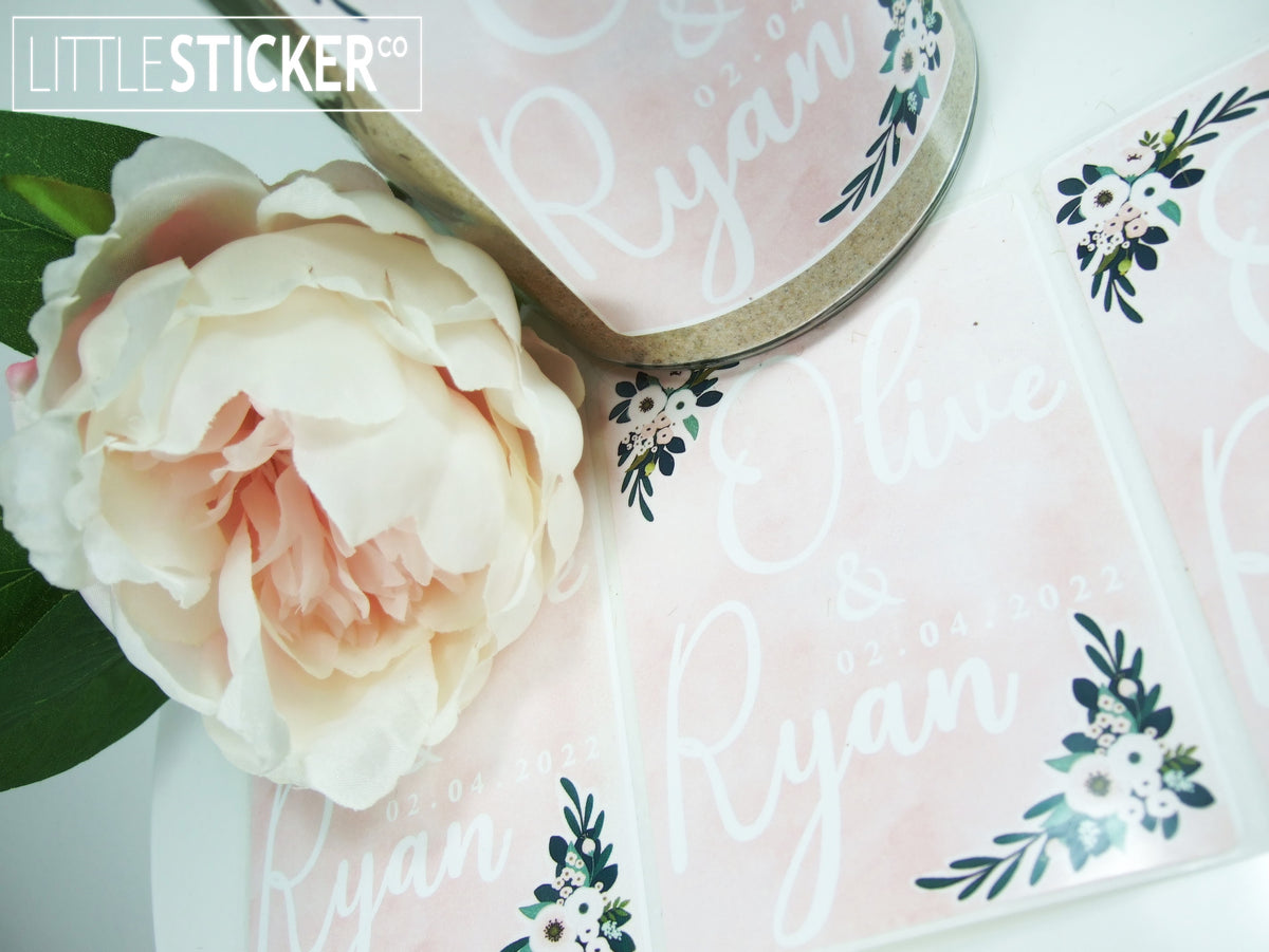 Photo & Logo stickers - white gloss paper