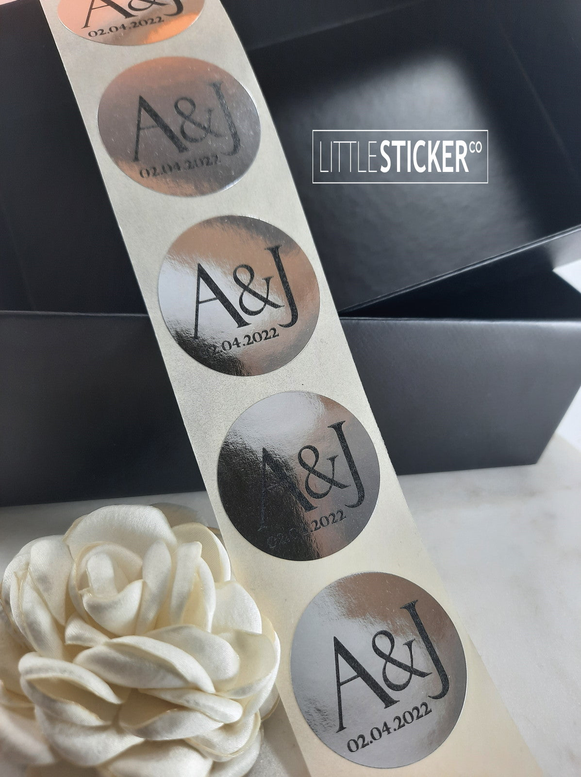 Silver Custom Stickers