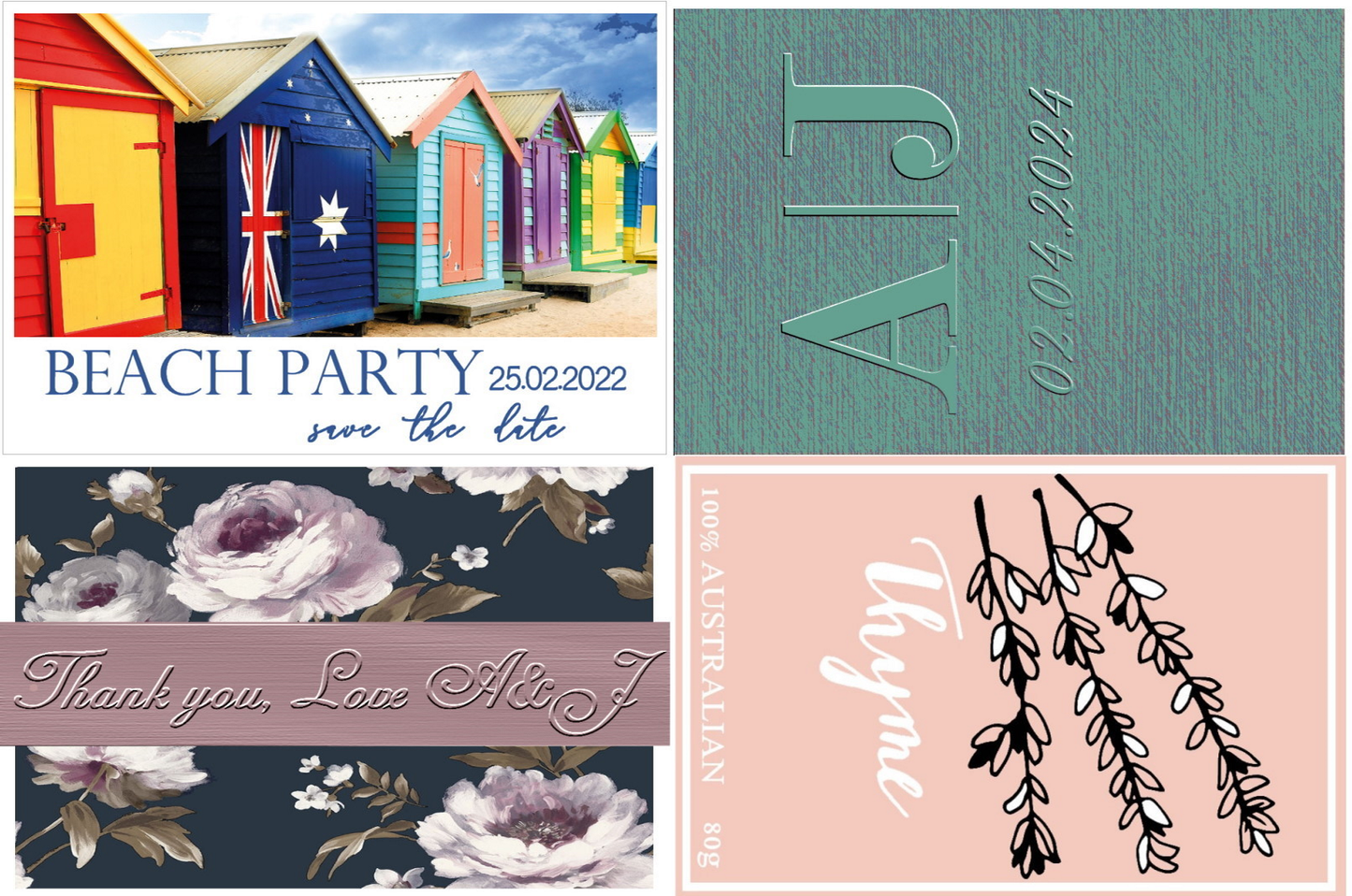 Photo & Logo stickers - white gloss paper