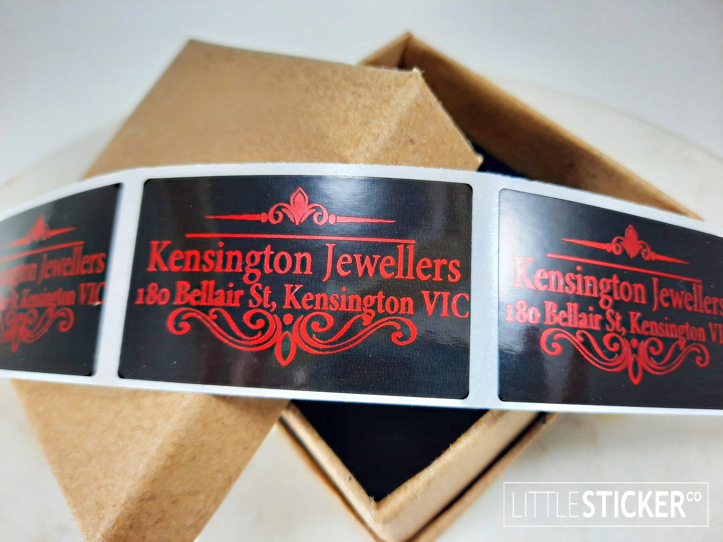 Personalised Address labels with ornate design. Add your Name and address, choose colour and size!