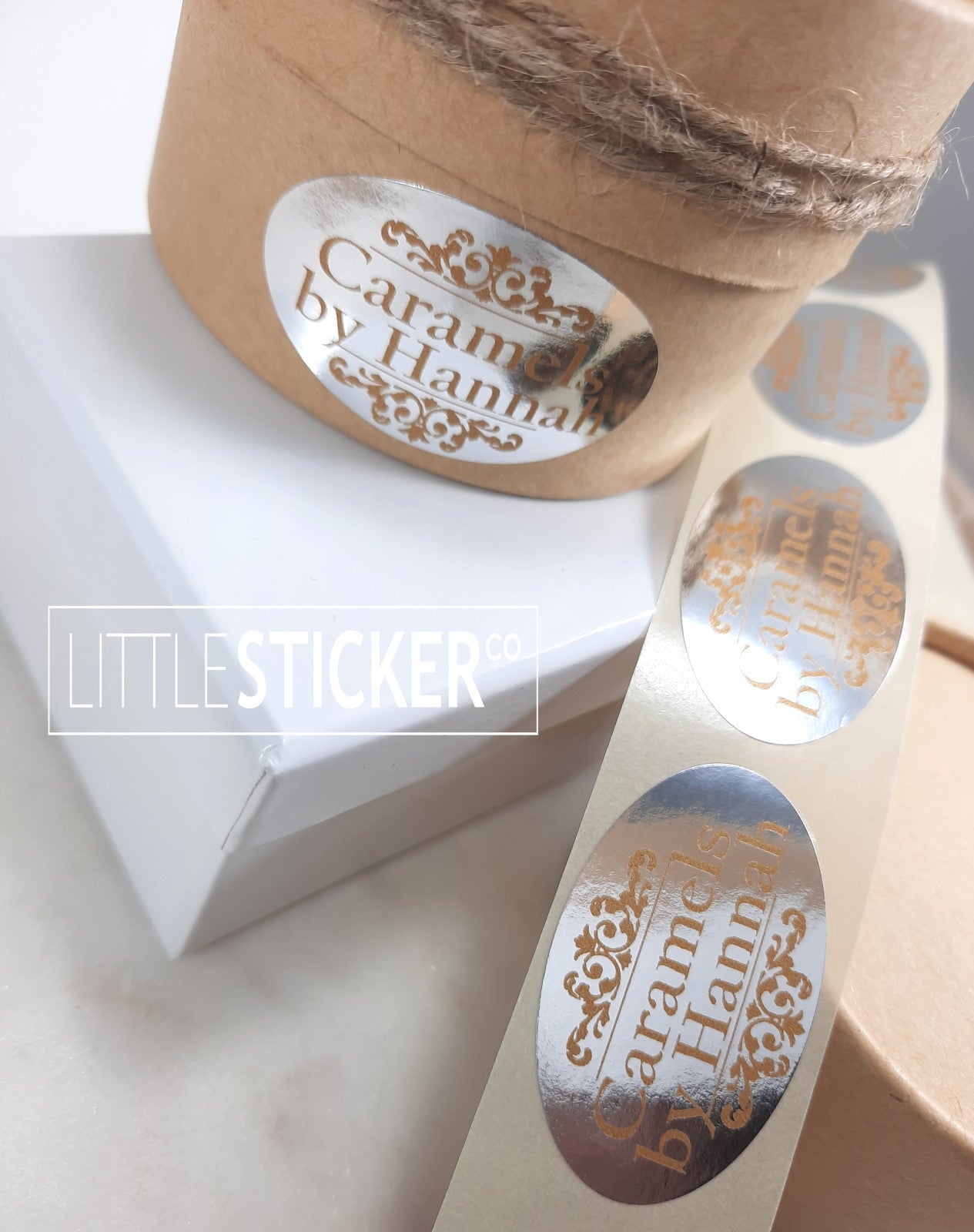 Silver Custom Stickers