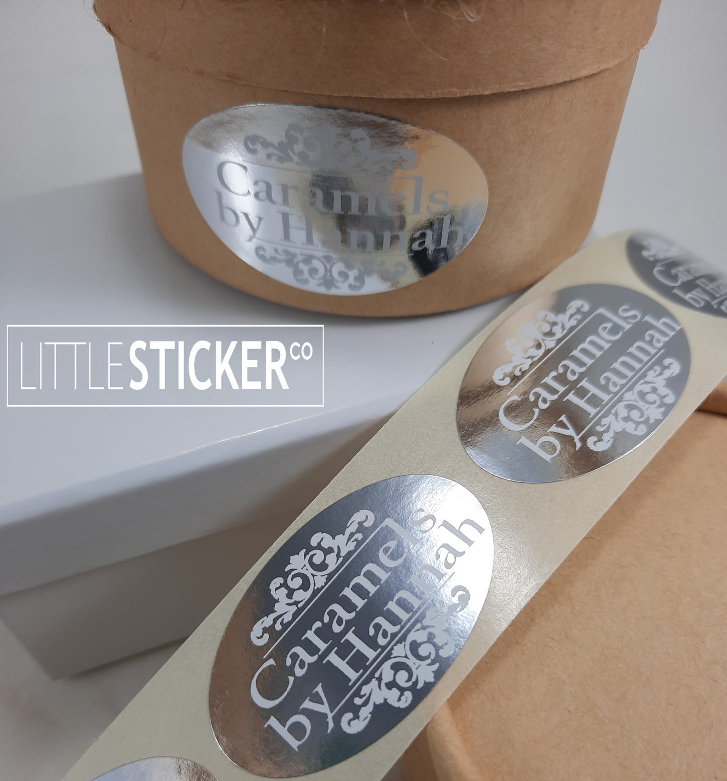 Silver Custom Stickers