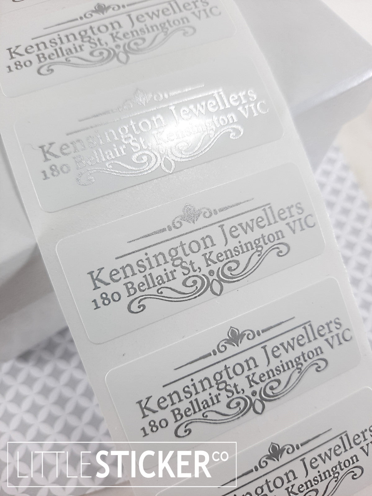 Personalised Address labels with ornate design. Add your Name and address, choose colour and size!