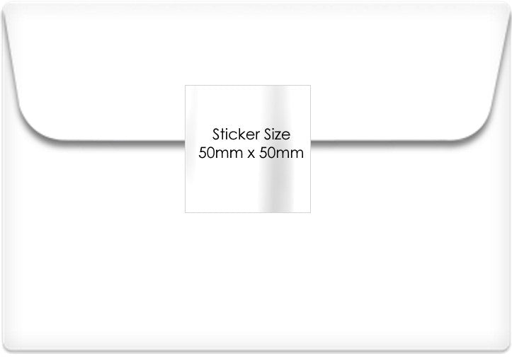 Photo & Logo stickers - white gloss paper