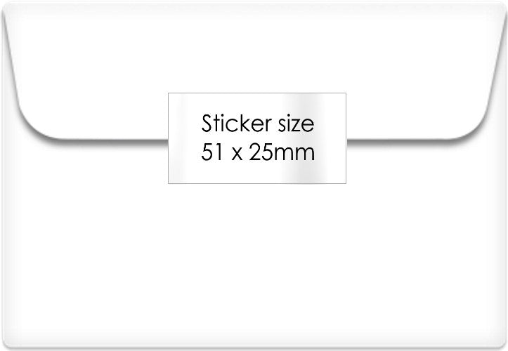 Photo & Logo stickers - white gloss paper