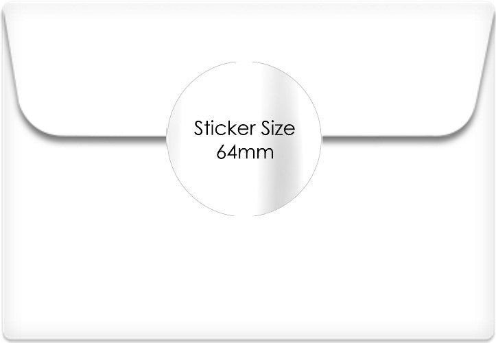 Photo & Logo stickers - white gloss paper