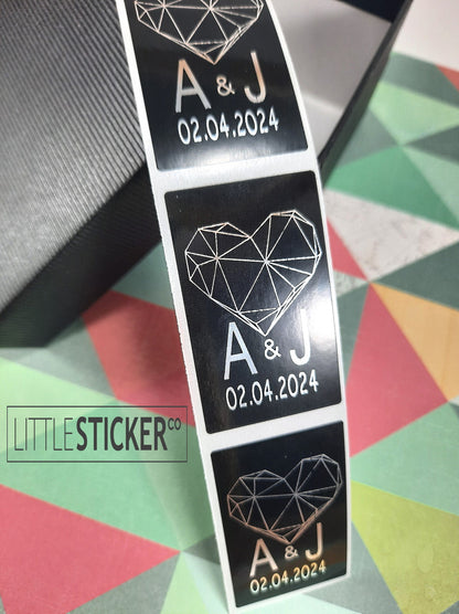 Black gloss Custom Stickers