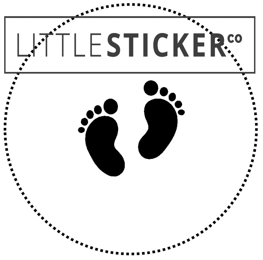 Baby stickers. Choose from various designs and colours