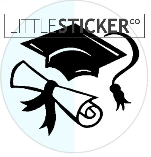 Graduation stickers, Award stickers, teacher stickers. Round stickers with graduation hat, choose Gold, silver or clear