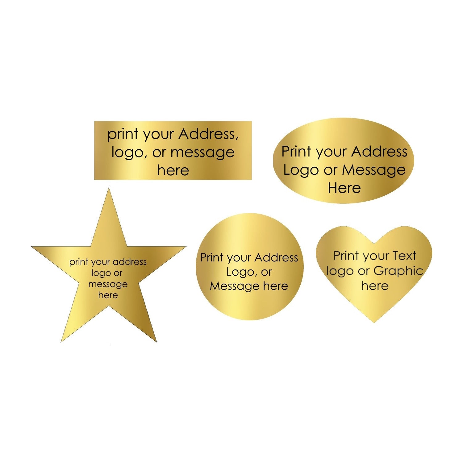 Gold custom stickers – Little Sticker Co