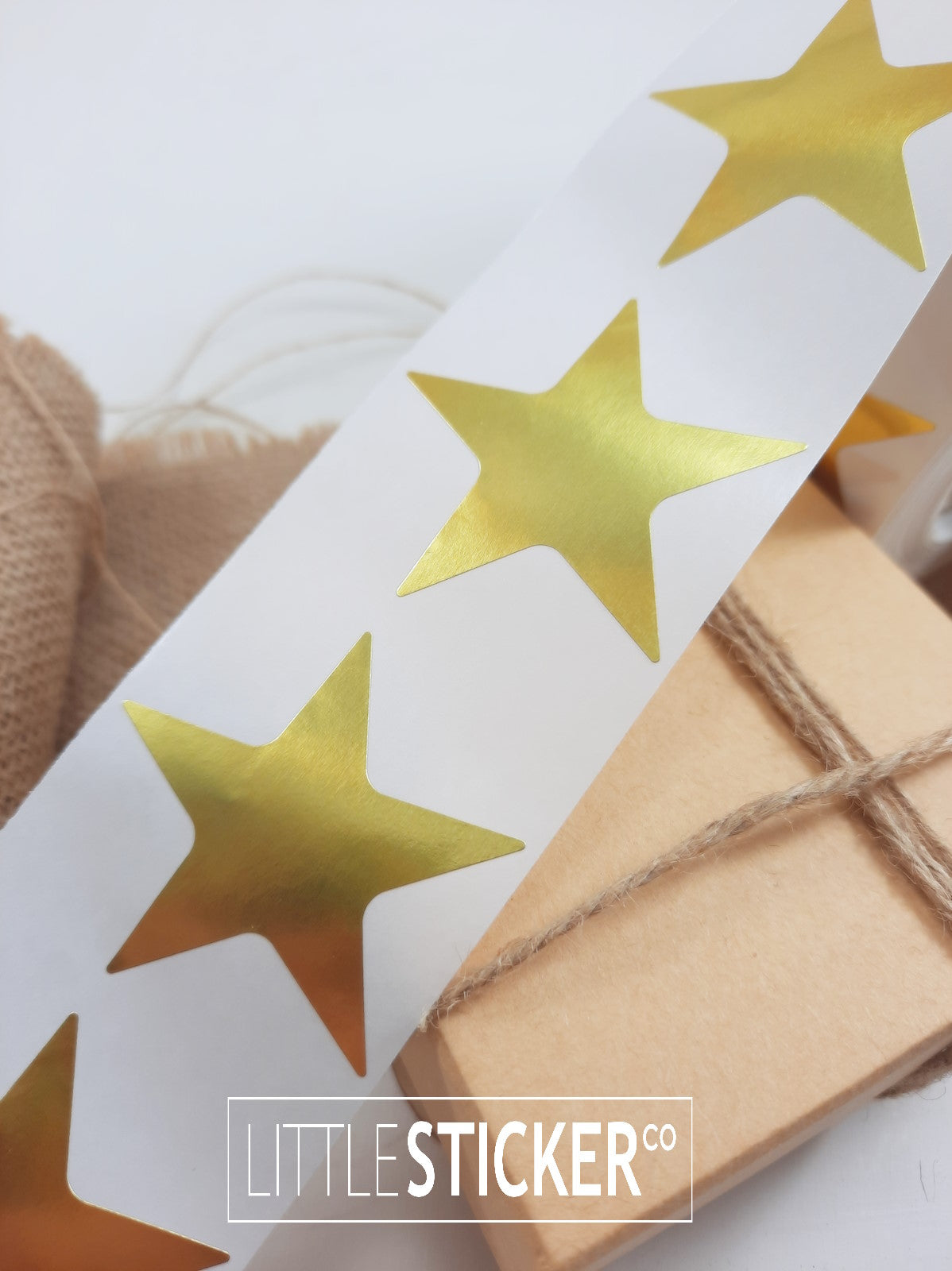 200 Gold Sticker Gold Star stickers 45mm. Large Metallic gold star shaped labels ...